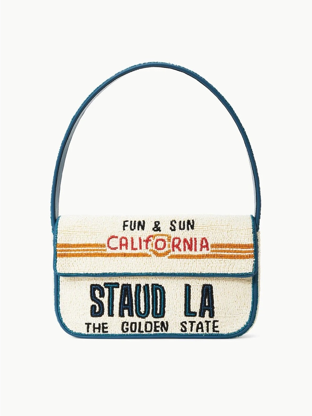STAUD BEADED TOMMY BAG LA LOS ANGELES - Picture 1 of 7